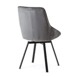 Beau Pyörivä Samettituoli, Harmaa -Snugg 190821 1 e1579122044627 1