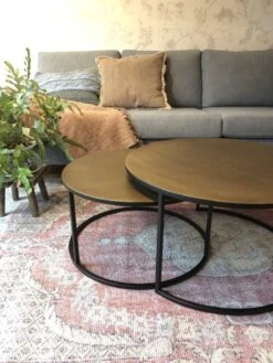 Setto Brass Large, Leveät Pyöreät Sohvapöydät, BY-BOO -Snugg F3222F8B 0AF6 4766 B3AF 0615227495E9