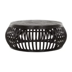 Positano Pyöreä Musta Sohvapöytä