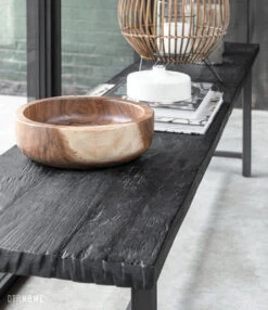 Timeless Black Bench Puupenkki 165 -Snugg SC BT 438193 Beam bench detail1 DTP