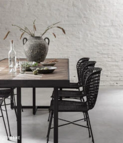 Criss Cross Puinen Ruokapöytä 280 -Snugg SC CC 206816 Criss Cross dining table ML Bahamas Loom chair sf3 DTP