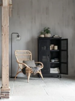 MUST LIVING Provence Musta Rottinkikaappi -Snugg Snugg Must Living cupboard provence black 2 1