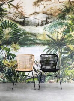 MUST LIVING Bahamas Punostuoli Musta -Snugg Snugg Must living bahamas tuolit musta ja natural 1 1