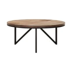 Odeon Pyöreä Puinen Sohvapöytä, Large