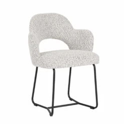 Vista Ruokapöydän Tuoli, Harmaa Boucle