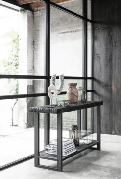 Timeless Beam Puinen Konsolipöytä, Musta -Snugg bt 438163 beam console