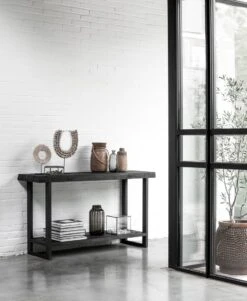 Timeless Beam Puinen Konsolipöytä, Musta -Snugg bt 438163 console table beam black sfeer 1