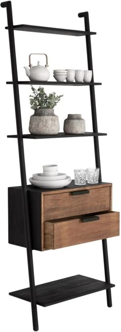 Cosmo Rack Tiikkipuinen Hyllykkö -Snugg cs 650008 rack 2 drawers 5 1