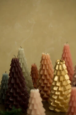 RUSTIK LYS Kuusikynttilä L, Kulta -Snugg i T3pCSqv X2 2