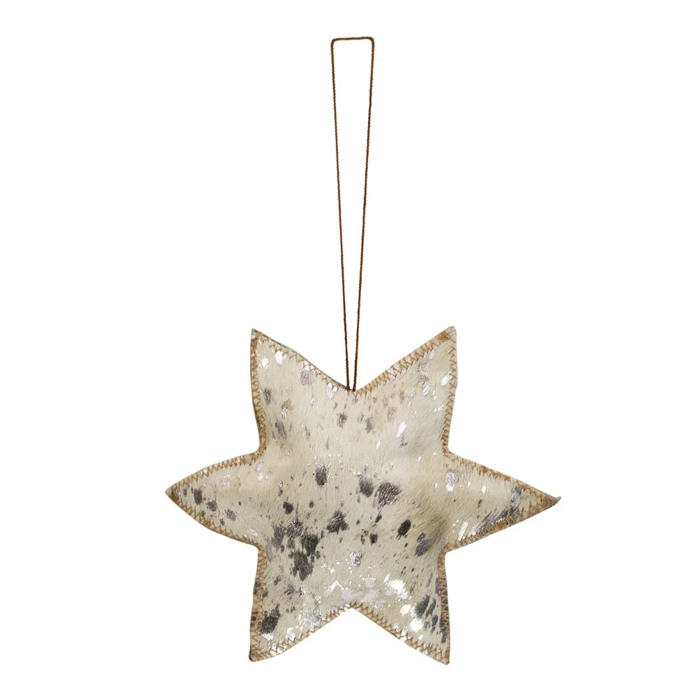 Roikkuva Koriste Iso Tähti, Hopeat Täplät Lehmäntaljassa 4 Roikkuva Koriste Iso Tähti, Hopeat Täplät Lehmäntaljassa - Image 4