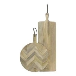 Puinen Leikkuulauta 60cm -Snugg mars more snijplank rond mango hout 51cm 3 1