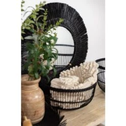 Pyöreä Peili Meriheinäkehyksellä, Musta -Snugg mkzspz60 3 8676679940926e235bd768c0d6d95be27d6192f521973087bf3e8e306b80a003 5 1