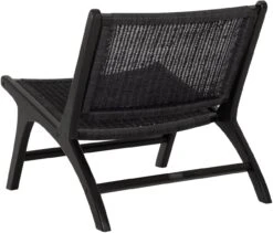 Lazy Loom Nojatuoli, Musta -Snugg ml 450432 lounge chair lazy loom black 3