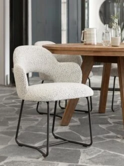 Vista Ruokapöydän Tuoli, Harmaa Boucle -Snugg ml 749414 vista arm chair boucle light grey cl 583770 tradition dining table