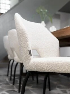 Bloom Ruokapöydän Tuoli, Valkoinen Boucle 8 Bloom Ruokapöydän Tuoli, Valkoinen Boucle -Snugg ml 749513 bloom side chair boucle natural