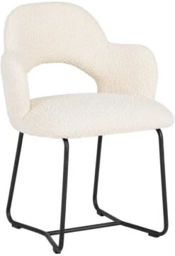 Vista Ruokapöydän Tuoli, Valkoinen Boucle -Snugg must living arm chair vista 1