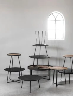 Neptunes Pyöreä Sohvapöytä Small, Musta -Snugg sfeer coffee tables 4