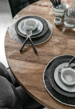 Timeless Jykevä Puinen Pyöreä Ruokapöytä 130 -Snugg ti 428503 beam dining table 1 1