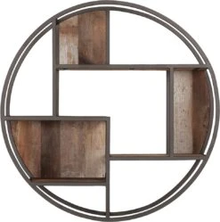 Spectaculo Pyöreä Seinähylly Rautakehyksellä 5 Spectaculo Pyöreä Seinähylly Rautakehyksellä -Snugg tu 690012 tuareg round wall rack small